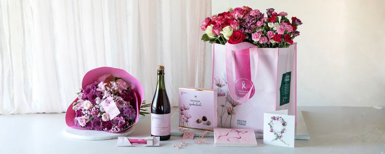 Interi&oslash;r- og blomsterbilde med klikkbare elementer